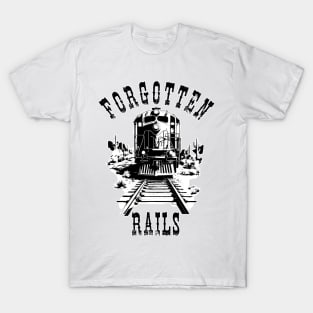 Forgotten Rails - Black Logo T-Shirt